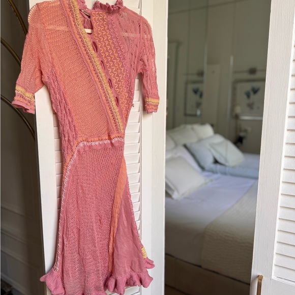 Roberta Einer Baby Ali Knit Peach Mini Dress - Picture 7 of 9